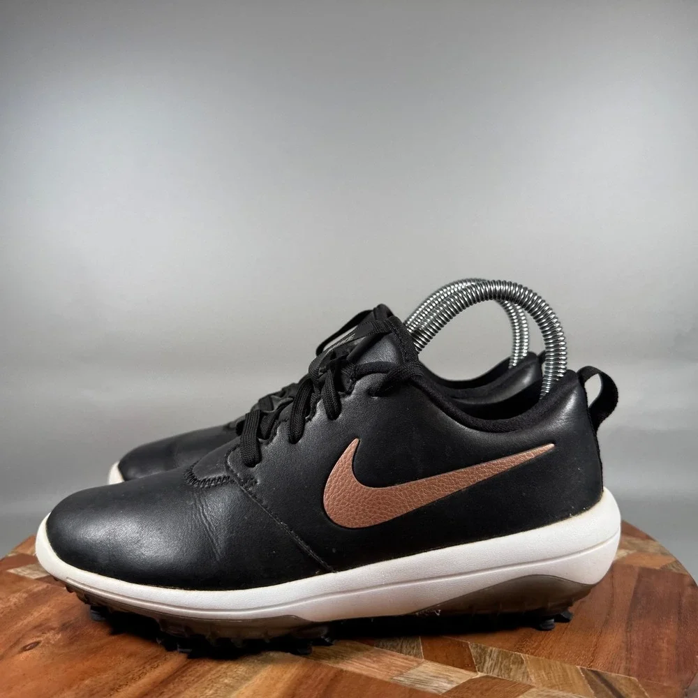Nike Roshe G Tour Womens Golf Shoes Black Metallic Bronze AR5582-001 Size 6